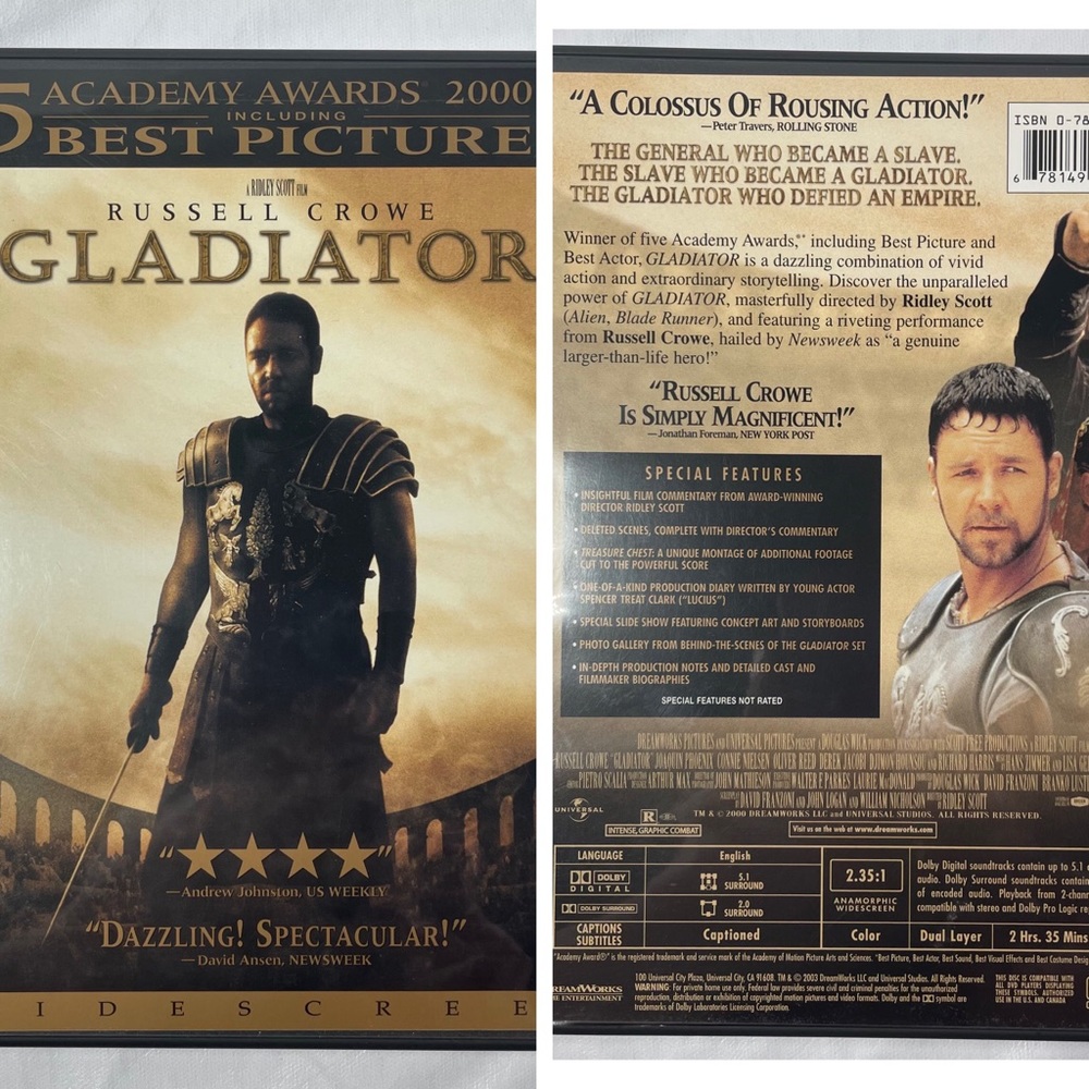 Gladiator DVD